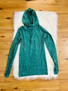 Damska zielona bluzka sportowa z kapturem XS