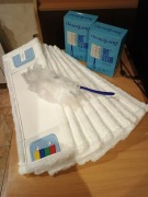 sprzedam, mopy 9 szt kieszeniowe  40 cm , do tego gratis 3 paczki miotełek 