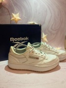 Reebok Club C Double Damskie rozmiar 35 Białe white Sneakers Y2K Streetwear
