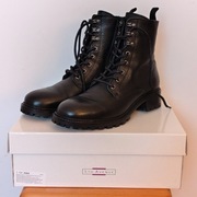 Buty zimowe skórzane 5th Avenue rozmiar 42 botki sznurowane za kostkę