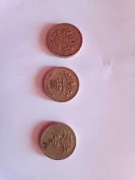 funty 3x One Pound Elżbieta 1983 +funty