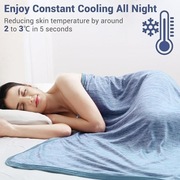 Avoalre chłodzący koc letni (150x200 cm, niebieski) 