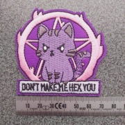 Morale Patch/Naszywka  KOCIO W PENTAGRAMIE...  (rewers z klejem)