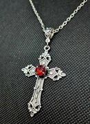 Naszyjnik z krzyżem Vintage