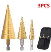 Wiertło stopniowe HSS z powłoką tytanową – profesjonalne do wiercenia