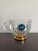 Filiżanka Lily szklana w paski do kawy herbaty Altom Design 430 ml