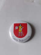 Herb gmina Słaboszów przypinka pin odznaka wpinka button
