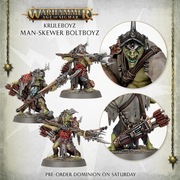 3x MAN-SKEWER BOLTBOYZ ORRUK WARCLANS AOS WARHAMMER RAMKI