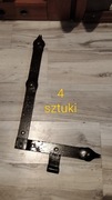 Zawiasy pasowe kute do bramy 4 sztuki 