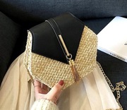 TOREBKA KOSZYK SHOPERKA BOHO KOPERTÓWKA SŁOMIANA EKO