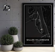 Plakat 100x70 tor Formuła 1 F1 monza monaco lemans