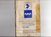 Samochód ciężarowy ROBUR LO 3000 - Instrukcja Obsługi - rok 1976