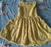 żółta sukienka next 134