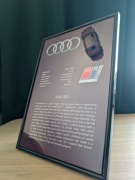 Grafika Audi RS2 A4 ramka szkło dla fana motoryzacji