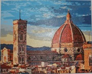 Florencja, obraz na płótnie, akryl