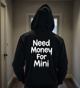 Męska Czarna Bluza M Need Money For Mini