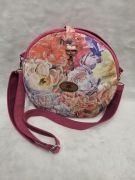 Okrągła torba z kwiatowym wzorem