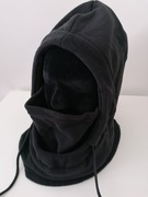 Kominiarka polarowa czarna kaptur damska męska 