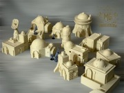 Zestaw Tatooine 3 Star Wars Legion tereny gry bitewnej Makiety Druk3D