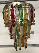 Lampa PRL vintage stylowa sople