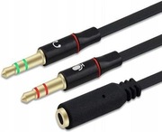 Rozgałęźnik rozdzielacz  z jednego gniazda Jack 3,5 mm 4 PIN