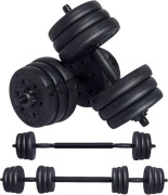 20 kg regulowane hantle sztanga 2w1 z drążkiem przedłużającym do treningu