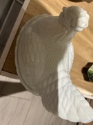 Kura duża lattimo Bomboniera Huta Ząbkowice PRL