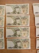 banknoty 50 zł K.Świerczewski seria HP 