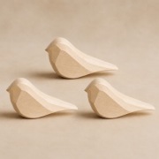 Drewniane ptaszki, lipowe 12x7x3 cm 20 szt