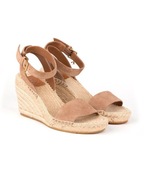 TORY BURCH ESPADRYLE SANDAŁY KOTURNY US9 40 / 39,5 SKÓRA PLECIONKA TAN