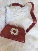 Torebka Wieczorowa Kopertówka- kryształy górskie 