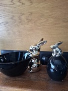 ZESTAW WIELKANOCNY MISECZKA Z ZAJĄCEM JAJKO Z ZAJĄCEM FIGURKA JAK HOME&YOU