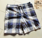 Hollister świetne spodenki męskie w kratę r.XL