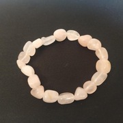 BRANSOLETKA KAMIEŃ RÓŻOWY QUARTZ - NOWE