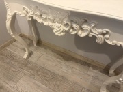 Biała konsola z drewna- uzywana