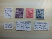 3szt. znaczki seria Mi 128 BOHMEN 1943r. WAGNER  Niemcy Rzesza czyste ** 
