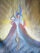 Kosmiczny Dom obraz w pastelu