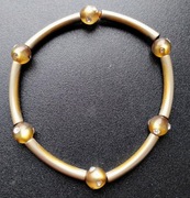 LICYTACJA BRANSOLETKA Kryształki SZLIF Brylantu-diamentu Srebrna Waga 8.80g