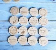 Tabliczki do zdjęć z miesiącami dziecka