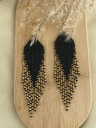 Kolczyki z japońskich koralików.