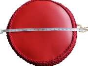 Torebka skóra ekologiczna, szydełko 