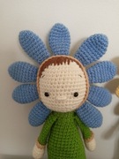 Maskotka kwiatek na szydełku zabawka dla dziecka