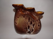 Mirostowice, świecznik schodkowy, Adam Sadulski, ceramika PRL, vintage