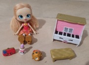 Shopkins Lalka laleczka Shoppies+ pianino+figurki 