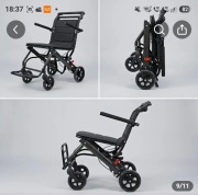Wózek inwalidzki lekki waga około 7kg aluminium