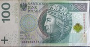 Banknot 100 zł seria BB