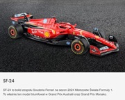 SHELL BURAGO FERRARI SF-24 samochód zabawka bluetooth