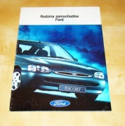 Prospekt Ford Fiesta, Escort, Mondeo, Scorpio j.polski ! brzydka okładka