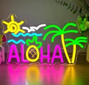 ALOHA Neon LED szyld plaża impreza bar restauracja 