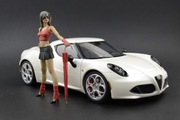 TATIANA Umbrella Girl Figurka 1:18 Porsche 911 930 964 GT3 3.0 Turbo Norev